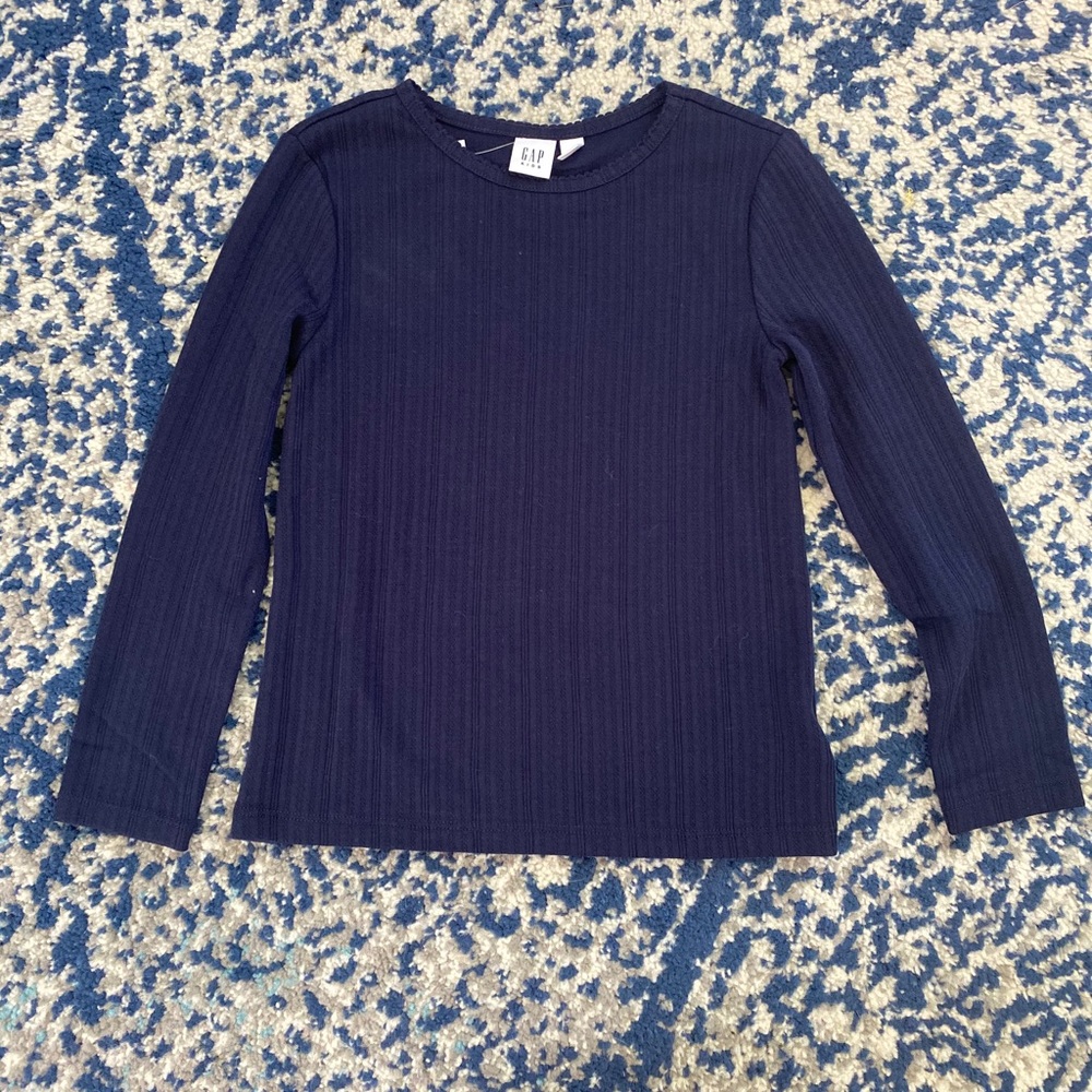 NEW Long sleeve pointelle shirt